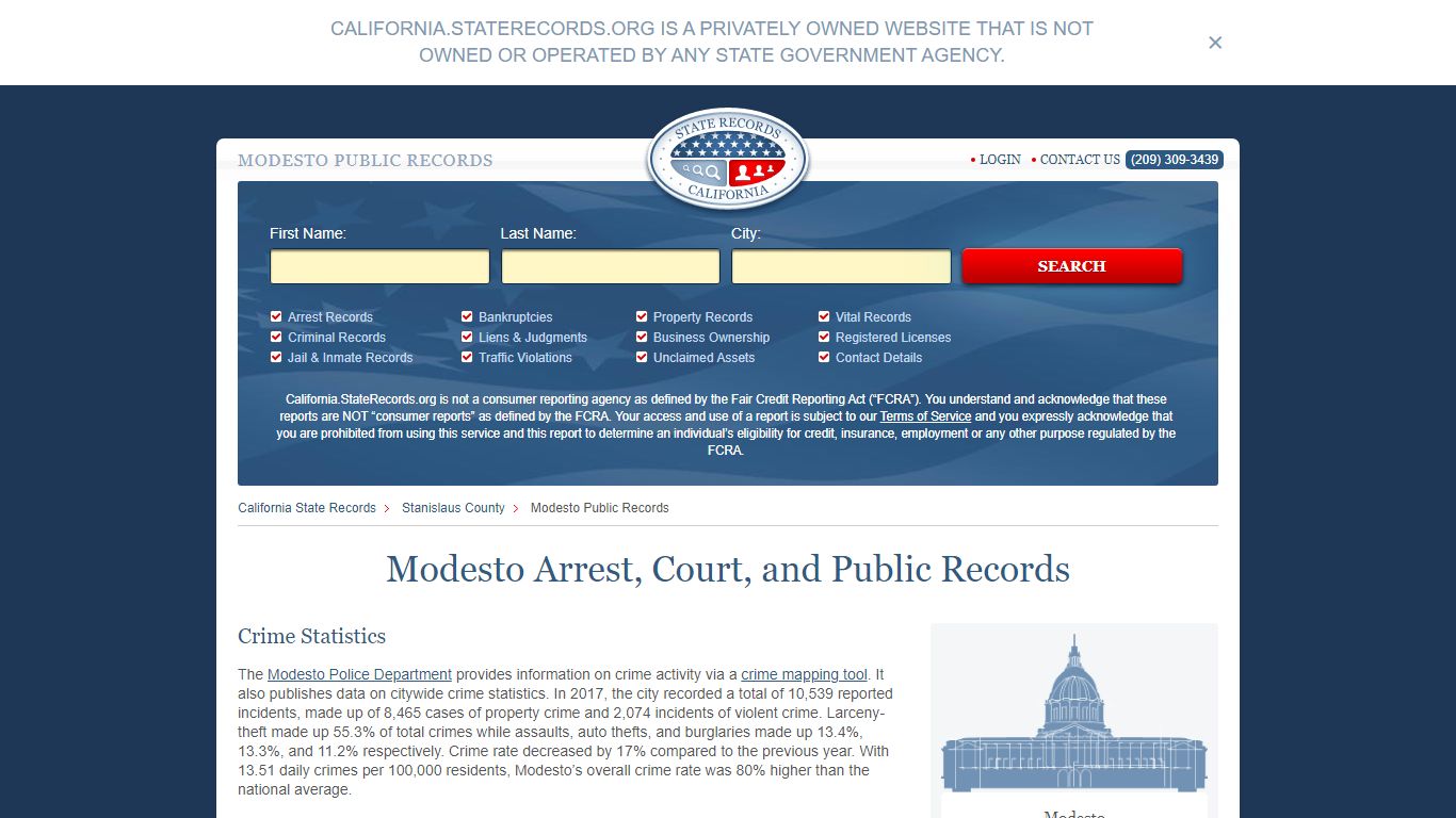 Modesto Arrest and Public Records | California ...